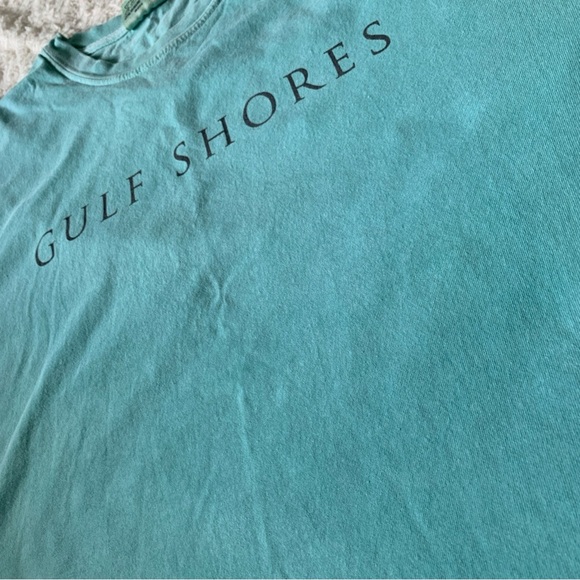 Gulf Shores (oyster house) Turquoise Shirt (Large) - Picture 3 of 7